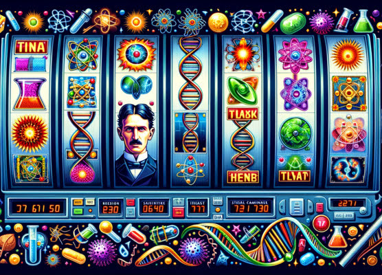 Spielautomaten mit Wissenschaftler-Thema