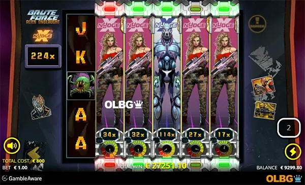 Sci-fi slot reels