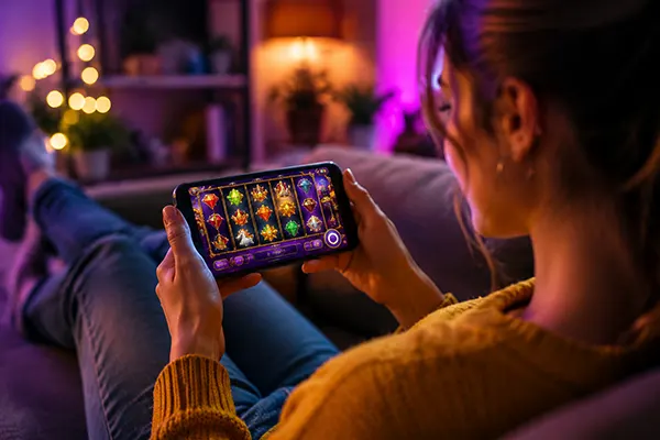 Casino-Gameplay auf dem Smartphone