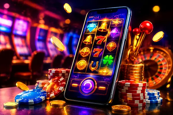 Casino-gameplay op de smartphone